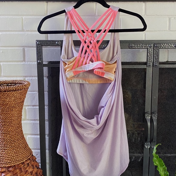 Lululemon Backless Wild Tank with Strappy Bra in Light Purple - Picture 2 of 8